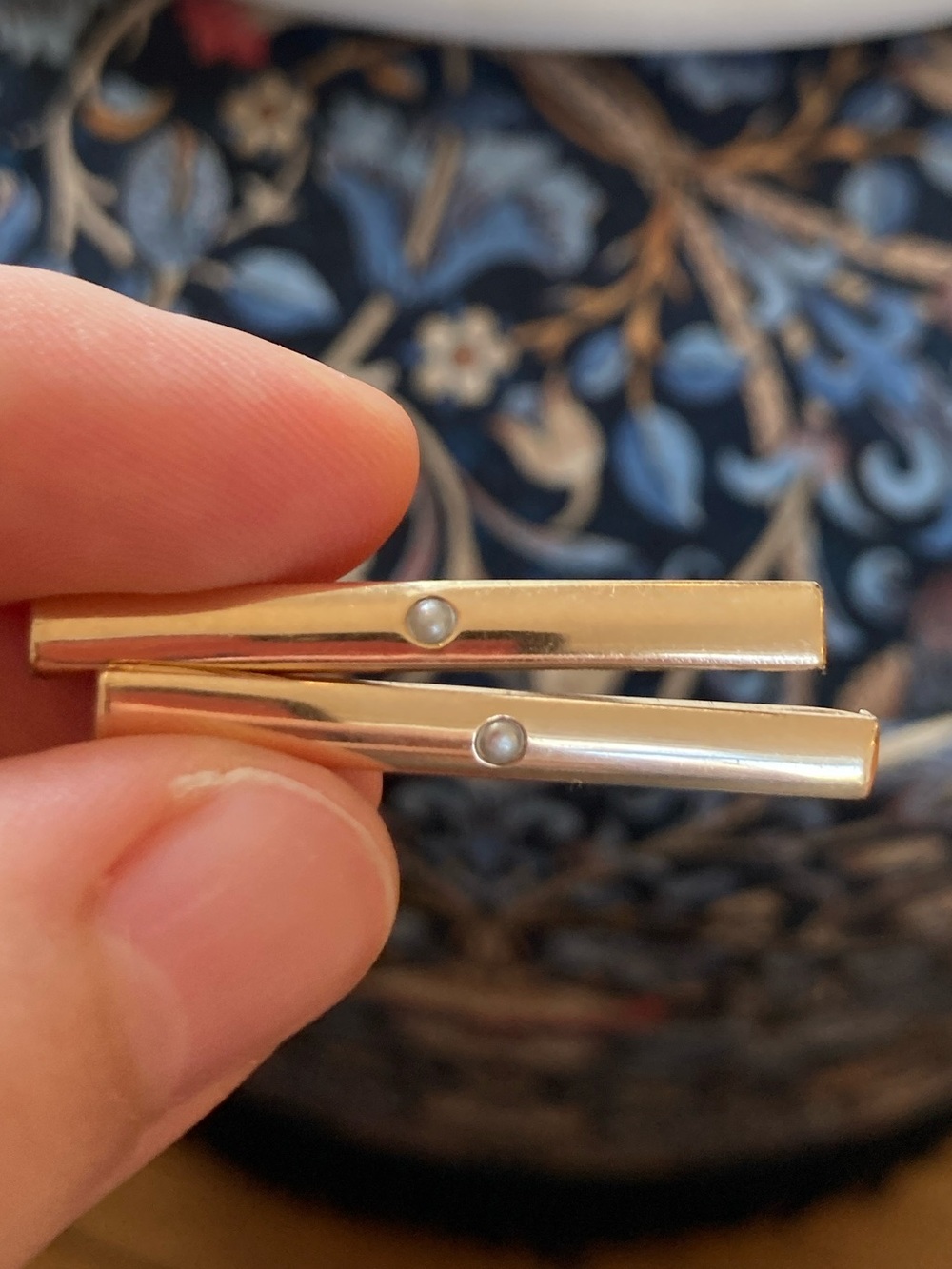 Antique Edwardian Seed Pearl GF Lingerie/Lace Pins Pat. Marked 1908 Matching Set